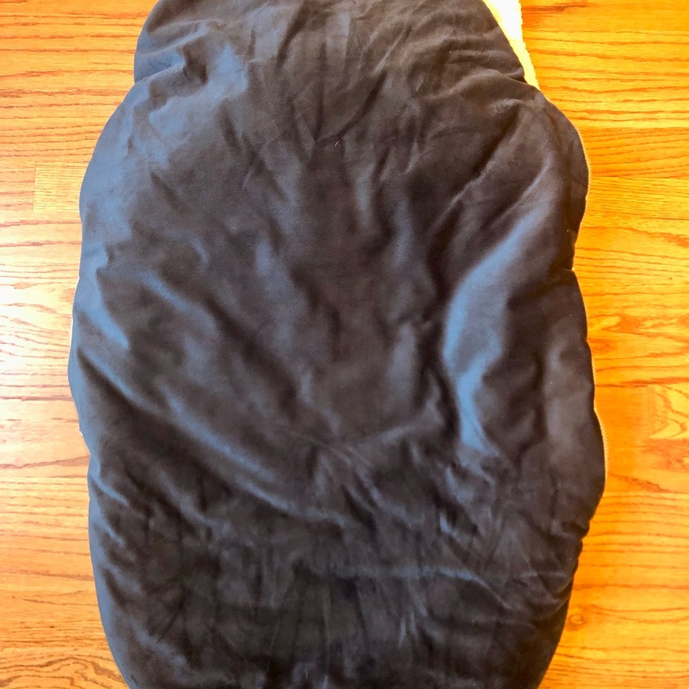 JJ Cole BundleMe for infant, black exterior white shearling, EUC - Picture 4 of 5